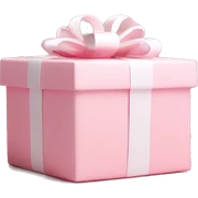 Light pink Christmas gifts under a white Christmas tree  sticker