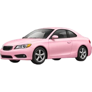 light pink car sticker
