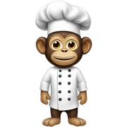 Chef Monkey sticker