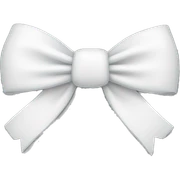 White bow sticker