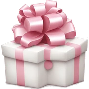 Light pink Christmas gifts under a white Christmas tree  sticker