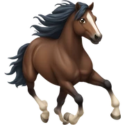 Wild horse sticker