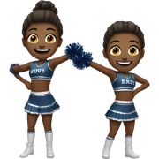 Cheer duo sticker