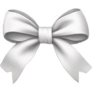 White bow sticker