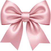 light pink bow sticker