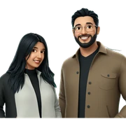 happy couple smiling together sticker