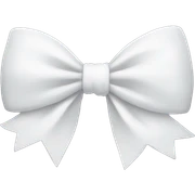White bow  sticker