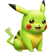 Pikachu verde sticker