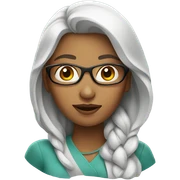 woman with glass sticker