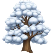 Snowy tree sticker
