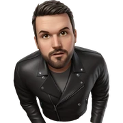 handsome boy in leather jacket sticker