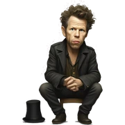 Tom Waits sticker