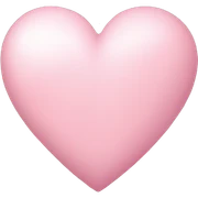 light pink heart  sticker