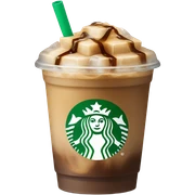 Starbuck ice coffee with ice cubes sticker