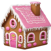 Pink gingerbread house  sticker