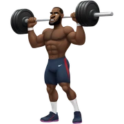 LeBron lifting weights  sticker