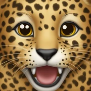 Leopard kiss sticker