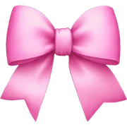 Pink bow sticker