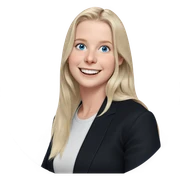 smiling girl with blue eyes sticker