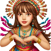 Folkloric Dancer sticker