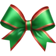 christmas bow sticker
