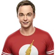 smiling boy in red shirt sticker