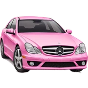 Pink mercedes  sticker