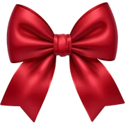 dark red bow sticker
