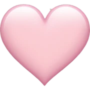 light pink heart sticker