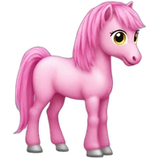 pink pony sticker