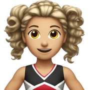 Cheerleader sticker