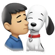 snoopy kiss sticker