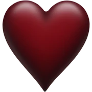 dark red heart sticker