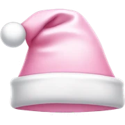 light pink santa hat sticker