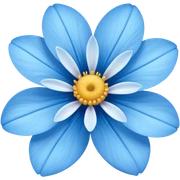 Flor azul sticker