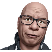 bald virtual youtuber meme sticker