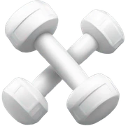 Withe dumbbells sticker