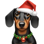 Dachshund christmas  sticker