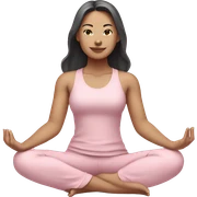 asian yoga girl light pink clothes  sticker