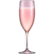 Pink champagne glass  sticker