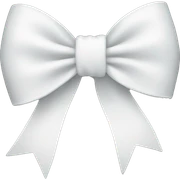 A white bow sticker
