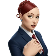 formal portrait of a woman sticker