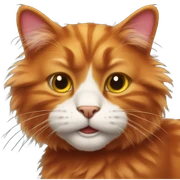 Red cat sticker