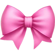 Pink bow sticker