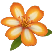 cempazuchitl orange flower sticker