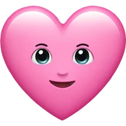Pink heart sticker