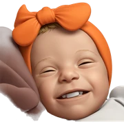 boy with closed eyes portrait sticker