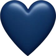Navy blue heart  sticker