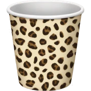 leopard print cup sticker