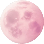 pastel pink moon sticker